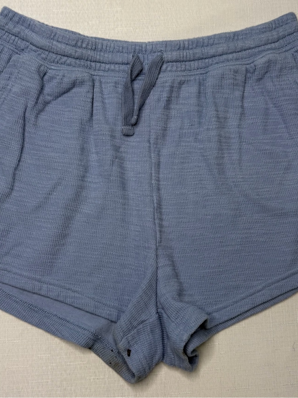 aerie Casual Light Blue Knit womens Lounge Shorts medium